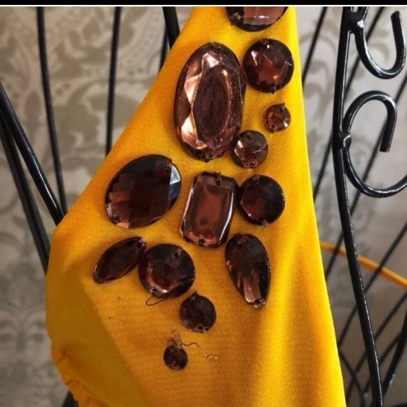 Victoria’s Secret Gold Jeweled Bikini size M - Picture 5 of 6